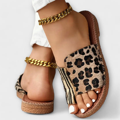 Mules leopard femme bicolores - Stylees et confortables