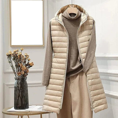 Manteau Long Sans Manches Sleeveless Elegance