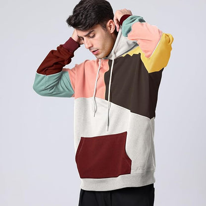 Sweat à Capuche Coloré Moderne et Stylé pour Homme