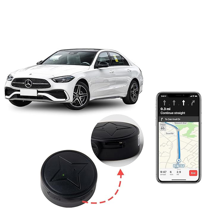 Mini Tracker GPS Compact avec Suivi en Temps Réel pour Voiture et Objets de Valeur – Balise GPS Étanche et Durable
