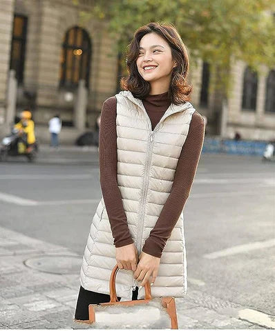 Manteau Long Sans Manches Sleeveless Elegance