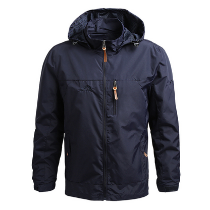 Veste tactique zippée imperméable et élégante pour homme – Style militaire