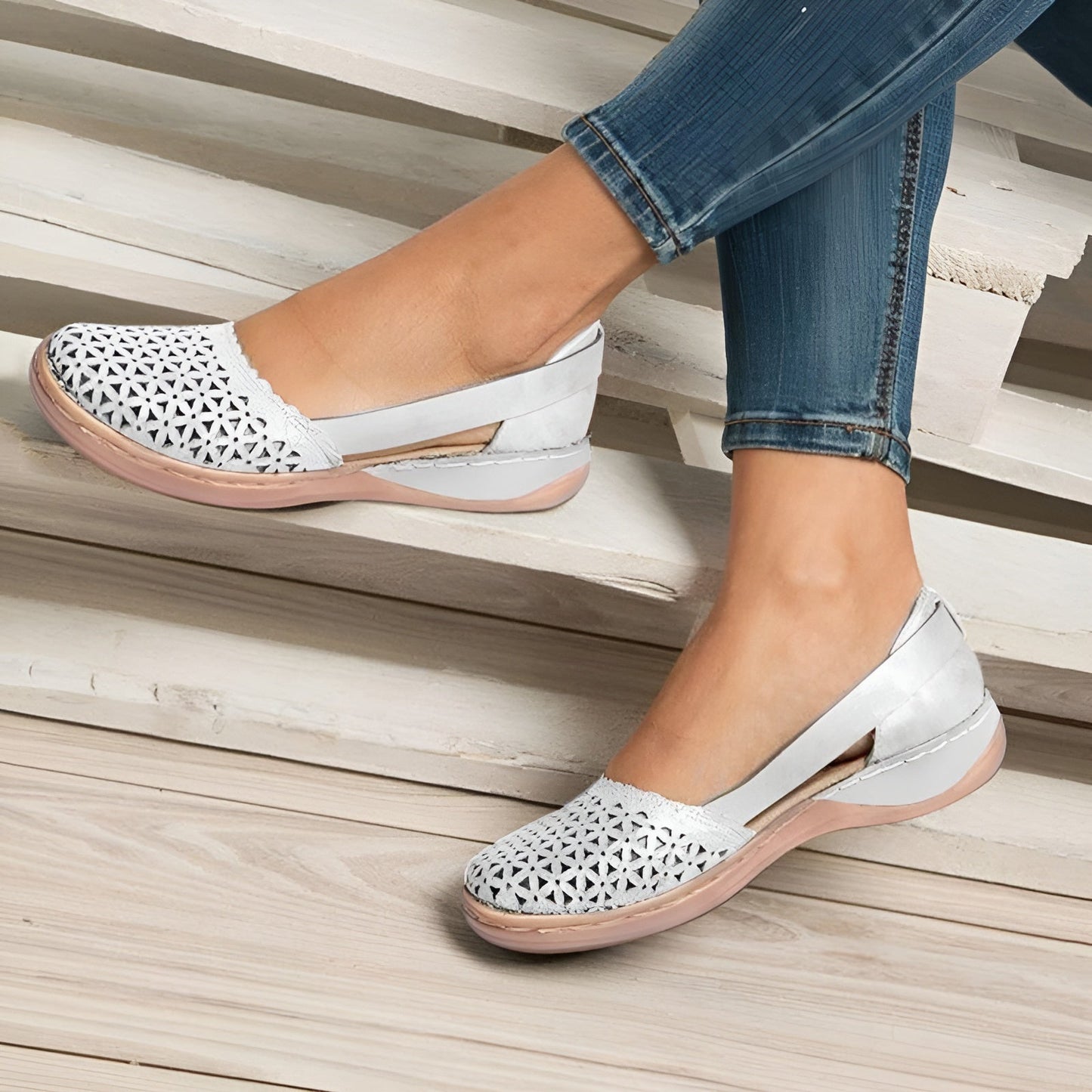 Chaussures orthopédiques basses pour femmes – Semelle intérieure respirante en mousse à mémoire de forme pour un confort de marche optimal