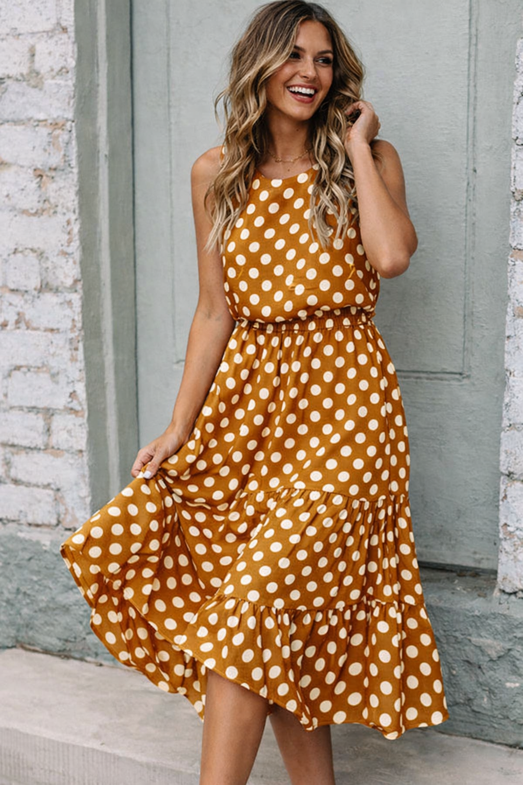 Women's polka dot dress – Feminine cut and chic vintage style