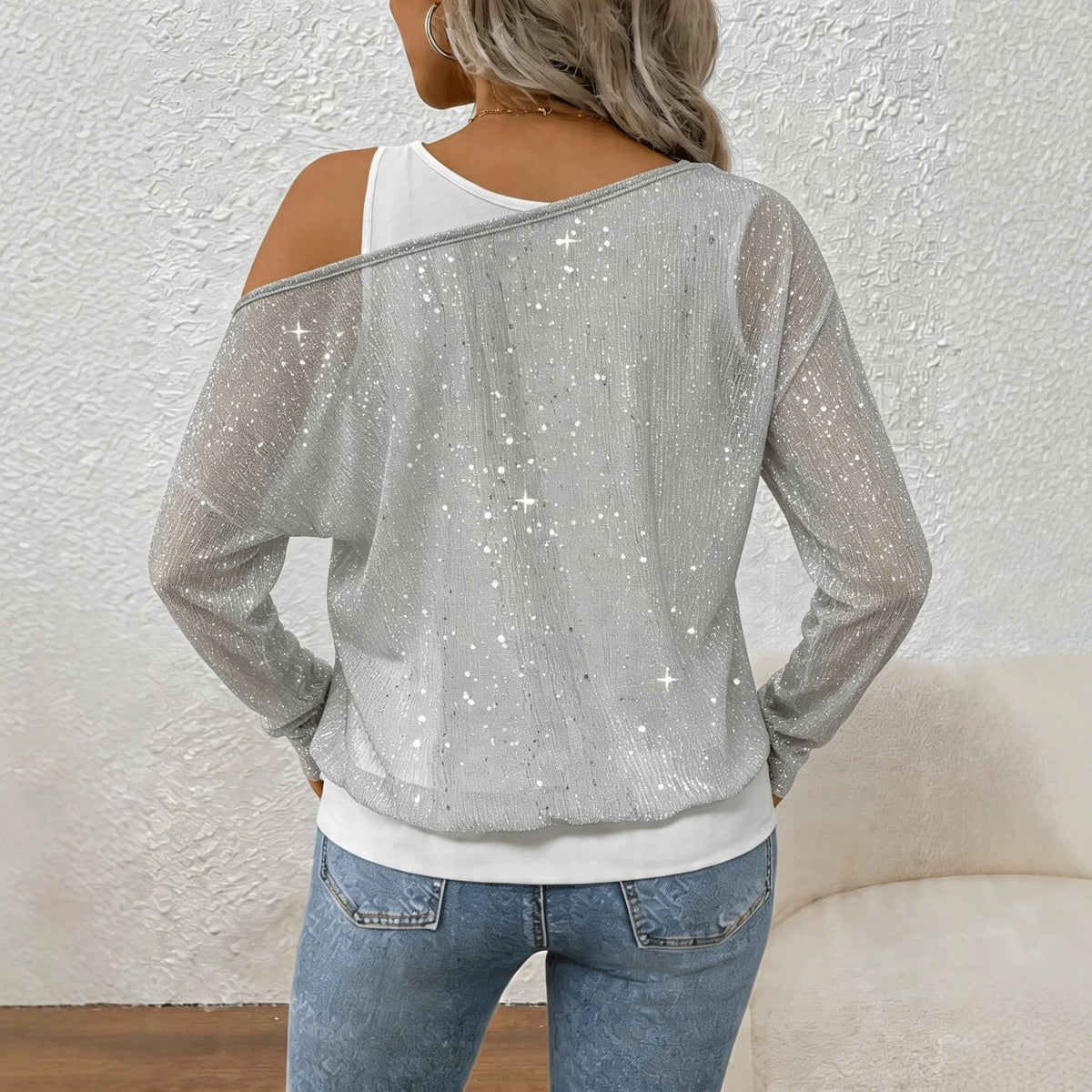 Camicia da donna a maniche lunghe - Elegante e fluida