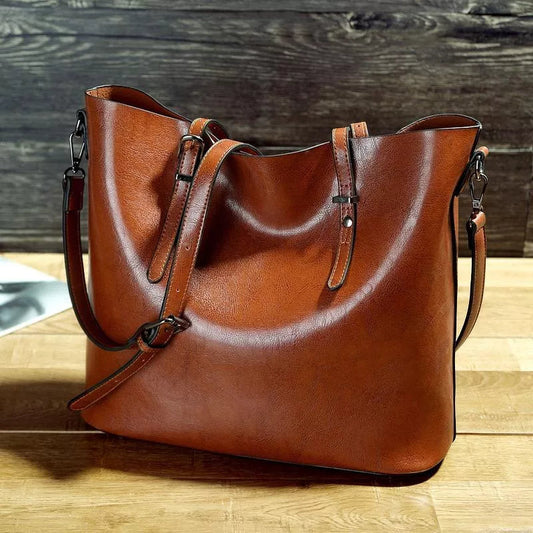 Sac à bandoulière vintage en cuir pour femme