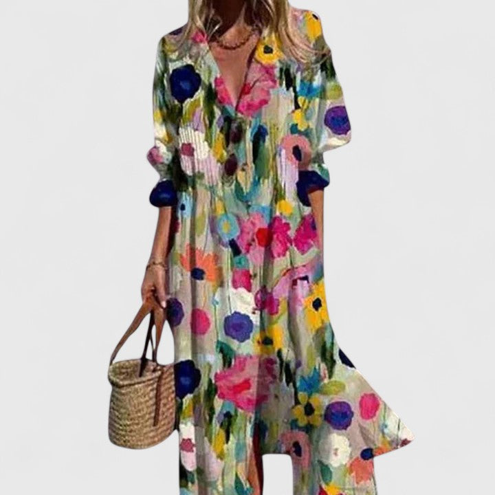 Robe bohème élégante pour femme – Style estival décontracté, fluide et chic