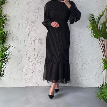 Robe élégante à plis pour femme – Modèle de soirée pour les grandes occasions