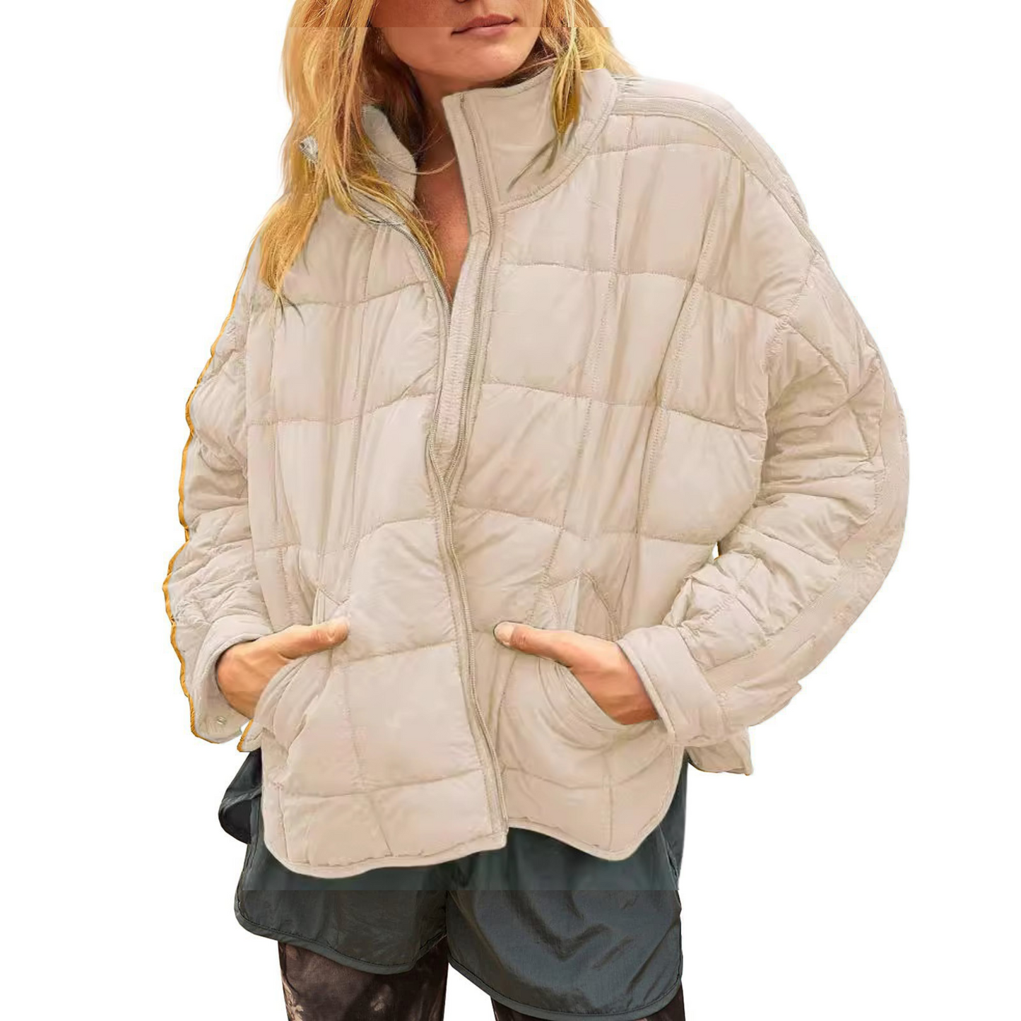 Veste matelassée légère zippée pour femme