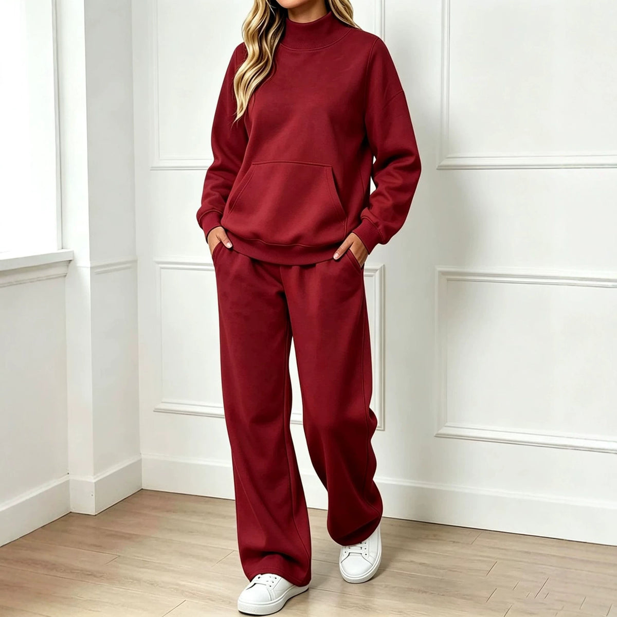 Ensemble sweat femme col montant - Confortable et coordonne