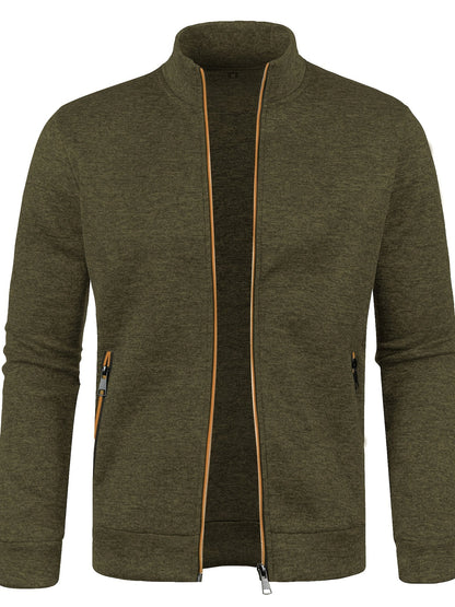 Comfortable men's zip-up cardigan - Warm and versatile
