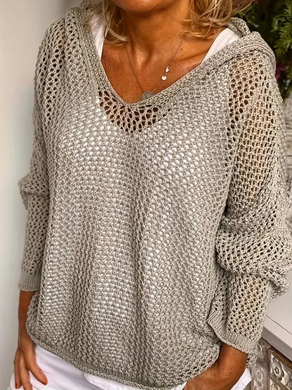 Sudadera oversize con capucha para mujer - Suave y casual