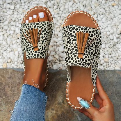 Sandales bohèmes vintage à franges pour femmes