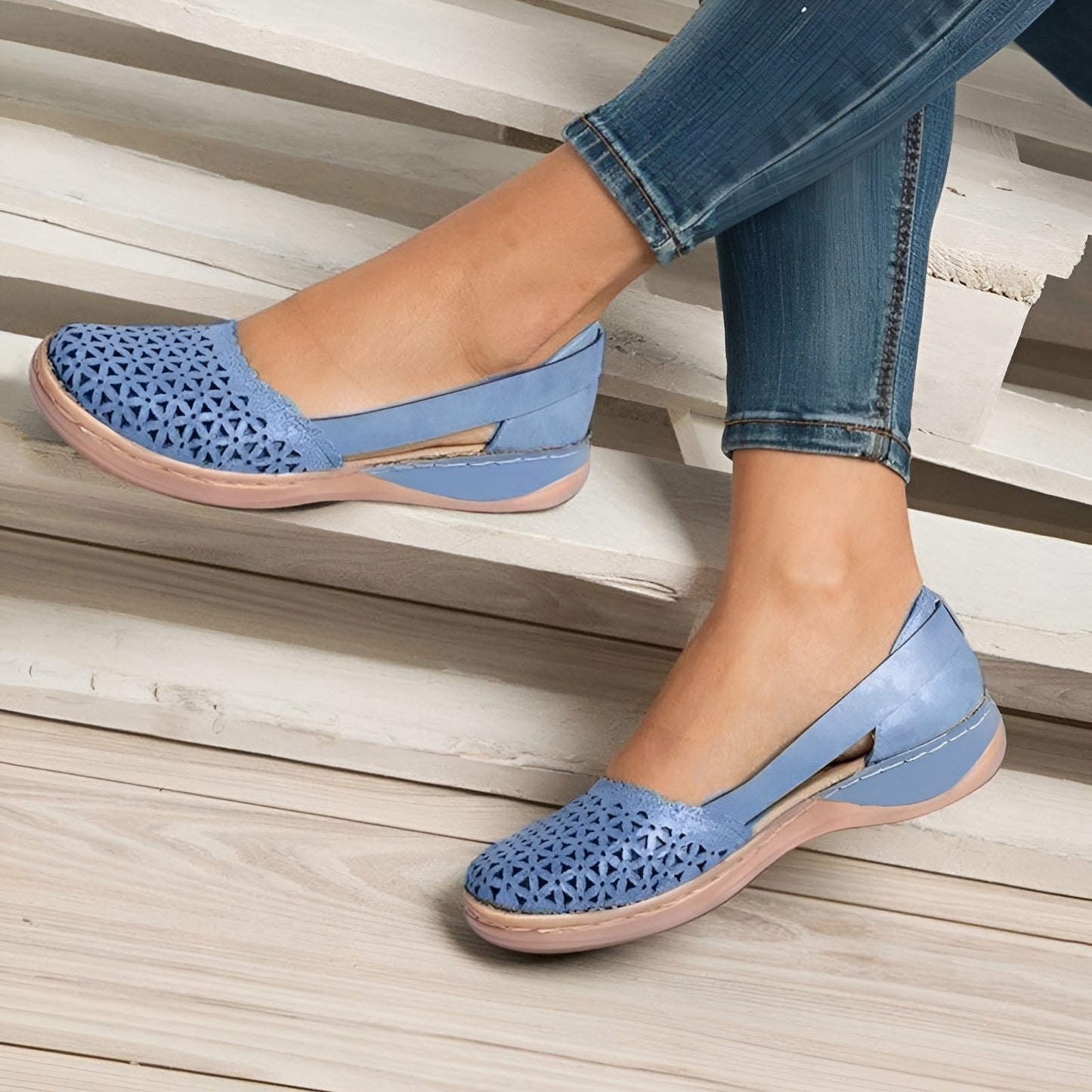 Chaussures orthopédiques basses pour femmes – Semelle intérieure respirante en mousse à mémoire de forme pour un confort de marche optimal