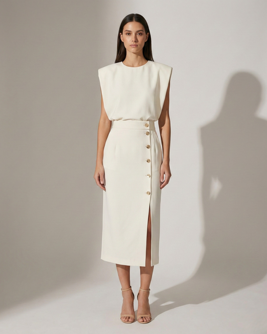 Robe midi femme élégante – Fluide et féminine