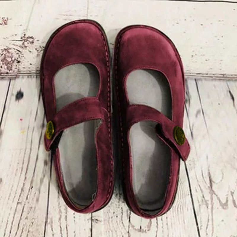 Femme Daim Brock sculpté Confortables  Chaussures – Style Élégant et Semelle Flexible