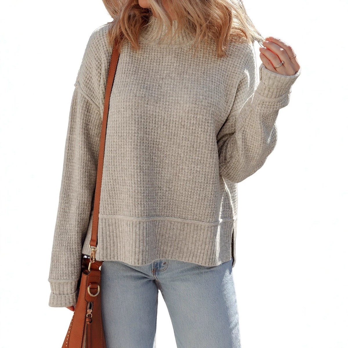 Haut chaud à manches longues et épais pour femme – Un style hivernal douillet et confortable