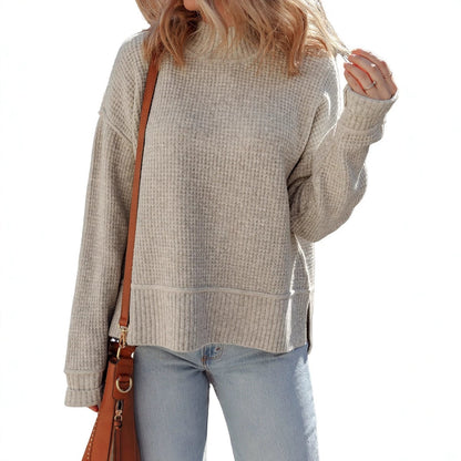 Haut chaud à manches longues et épais pour femme – Un style hivernal douillet et confortable