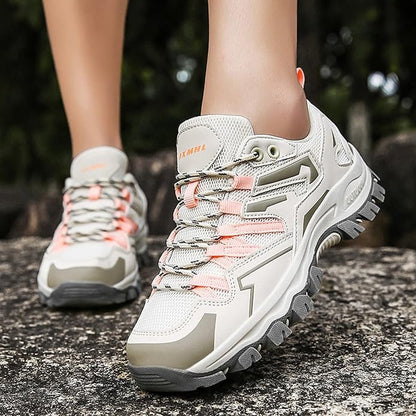Chaussures de marche randonnée extérieures confortables, élégantes et robustes femmes – Chaussures légères raffinées pour sentiers et usage quotidien