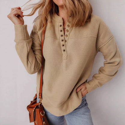 Women's Drop-Shoulder Sweatshirt – Soft and Comfortable