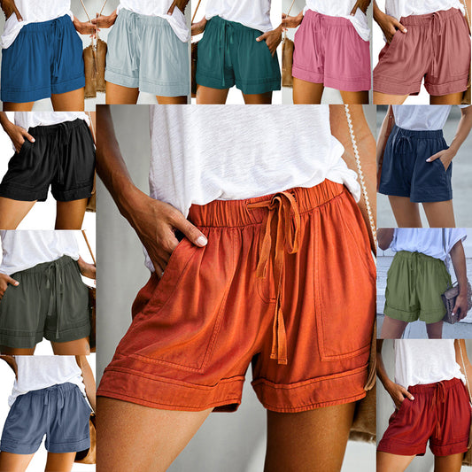 Short high-waisted wide leg - Light and casual