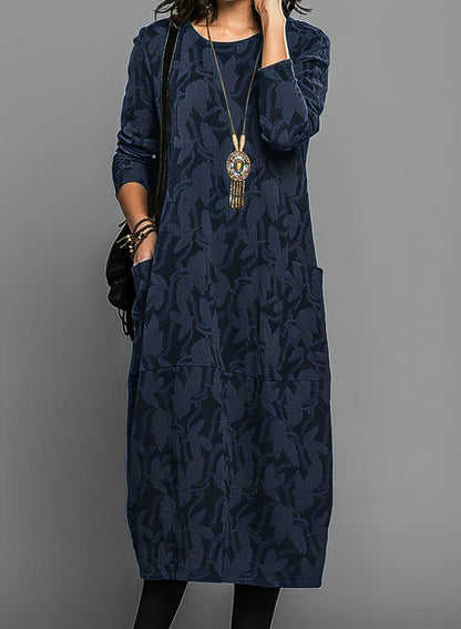 Robe ample à motif pour femme – Élégance décontractée au quotidien
