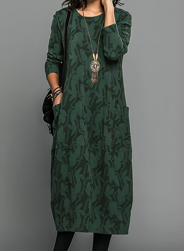 Robe ample à motif pour femme – Élégance décontractée au quotidien