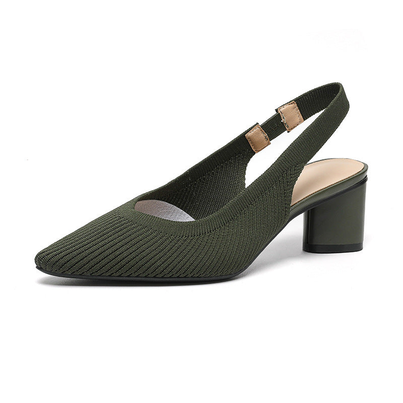 Chaussures femme à bout pointu – Talon carré stable et chic