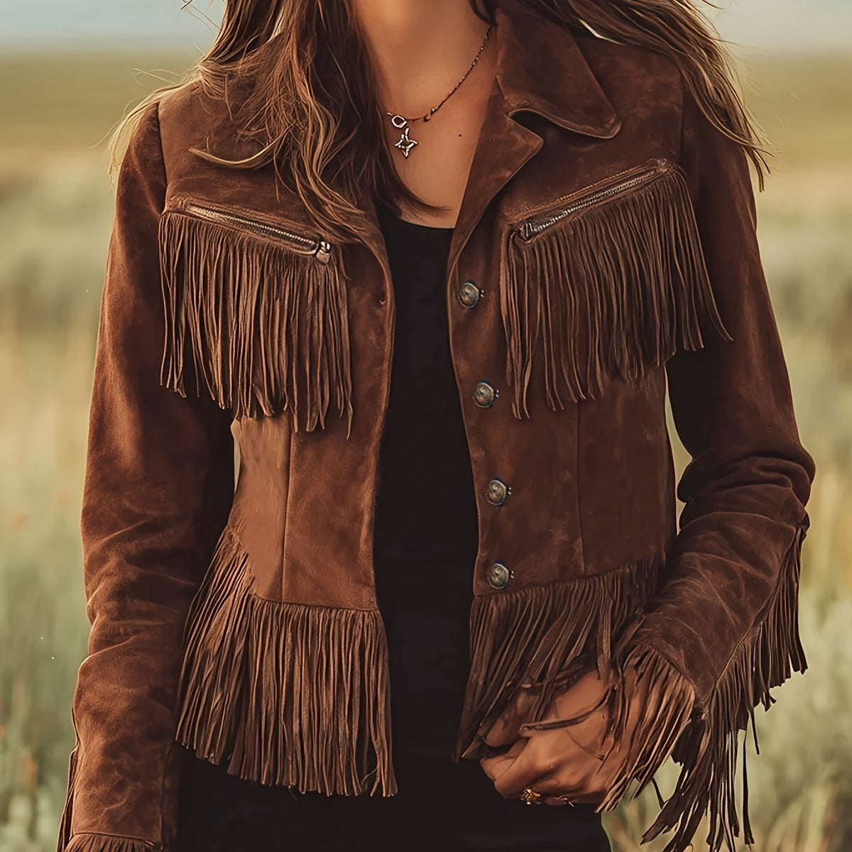 Women's Western fringe jacket - Trendy and confident