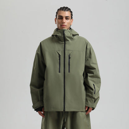 Veste de Ski Imperméable et Respirante pour Homme – Manteau d’Hiver à Capuche pour la Neige