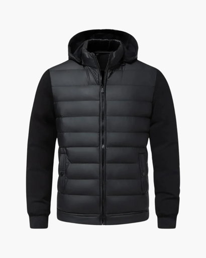Men's Quilted Hoodie Jacket – Urban Style and Thermal Comfort