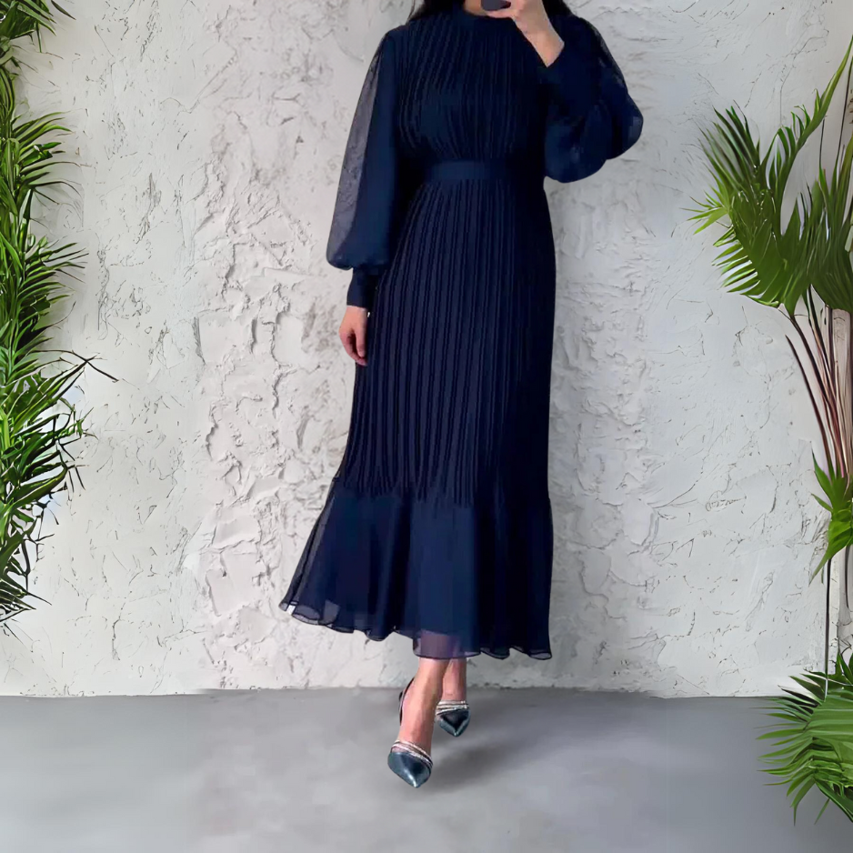 Robe élégante à plis pour femme – Modèle de soirée pour les grandes occasions