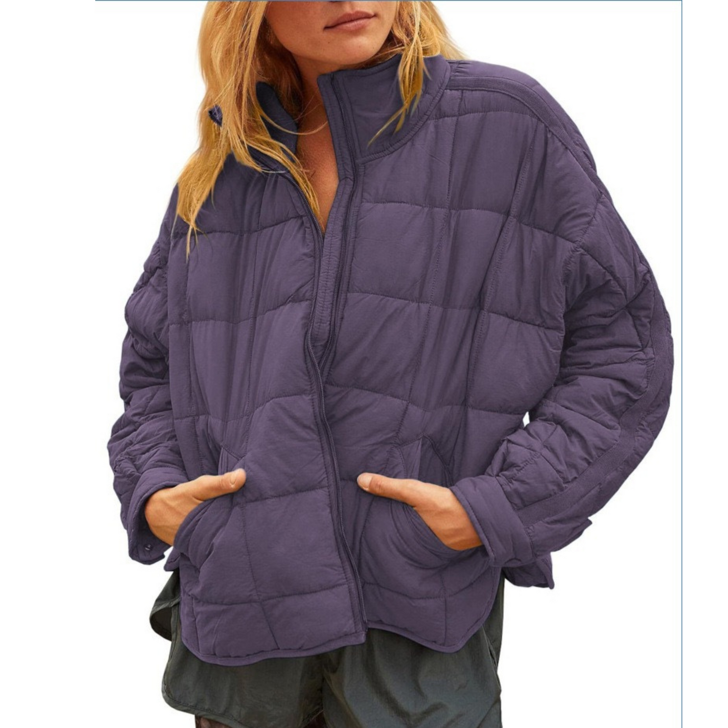 Veste matelassée légère zippée pour femme
