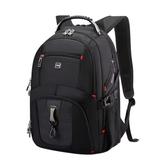 Sac à dos pour ordinateur portable multifonction – Sac de voyage résistant à l'eau pour ordinateur 17 pouces, port USB et design antivol