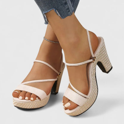 Sandales a talons femme a bride cheville - Elegantes et estivales