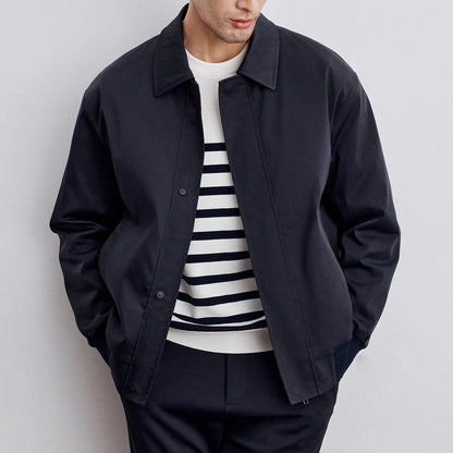 Veste Vintage Décontractée Moderne pour Hommes – Bomber Court Rétro