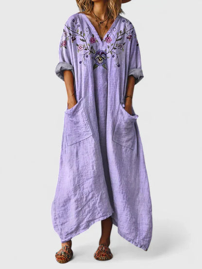 Robe décontractée et élégante pour femmes - Robe longue ample et colorée