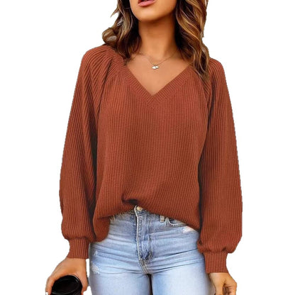 Women's loose-knit sweater - Casual and comfortable