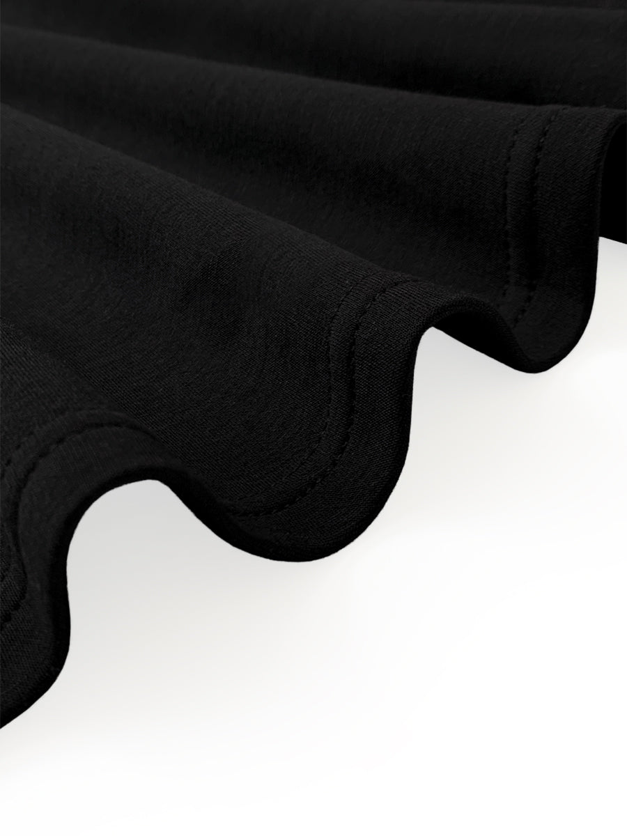 Robe Longue à Manches Bouffantes pour Femme – Élégante Fente Latérale
