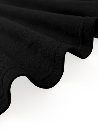 Robe Longue à Manches Bouffantes pour Femme – Élégante Fente Latérale