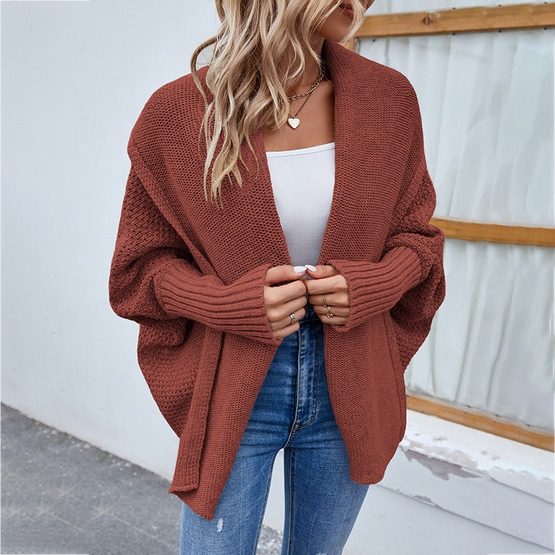 Gilet en maille ample pour femme