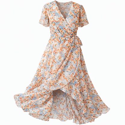 Abito midi floreale da donna – Taglio elegante e aspetto romantico