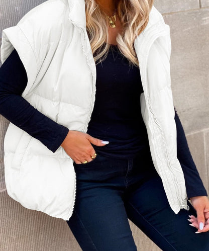 Chaleco acolchado oversize de mujer - Cálido y moderno