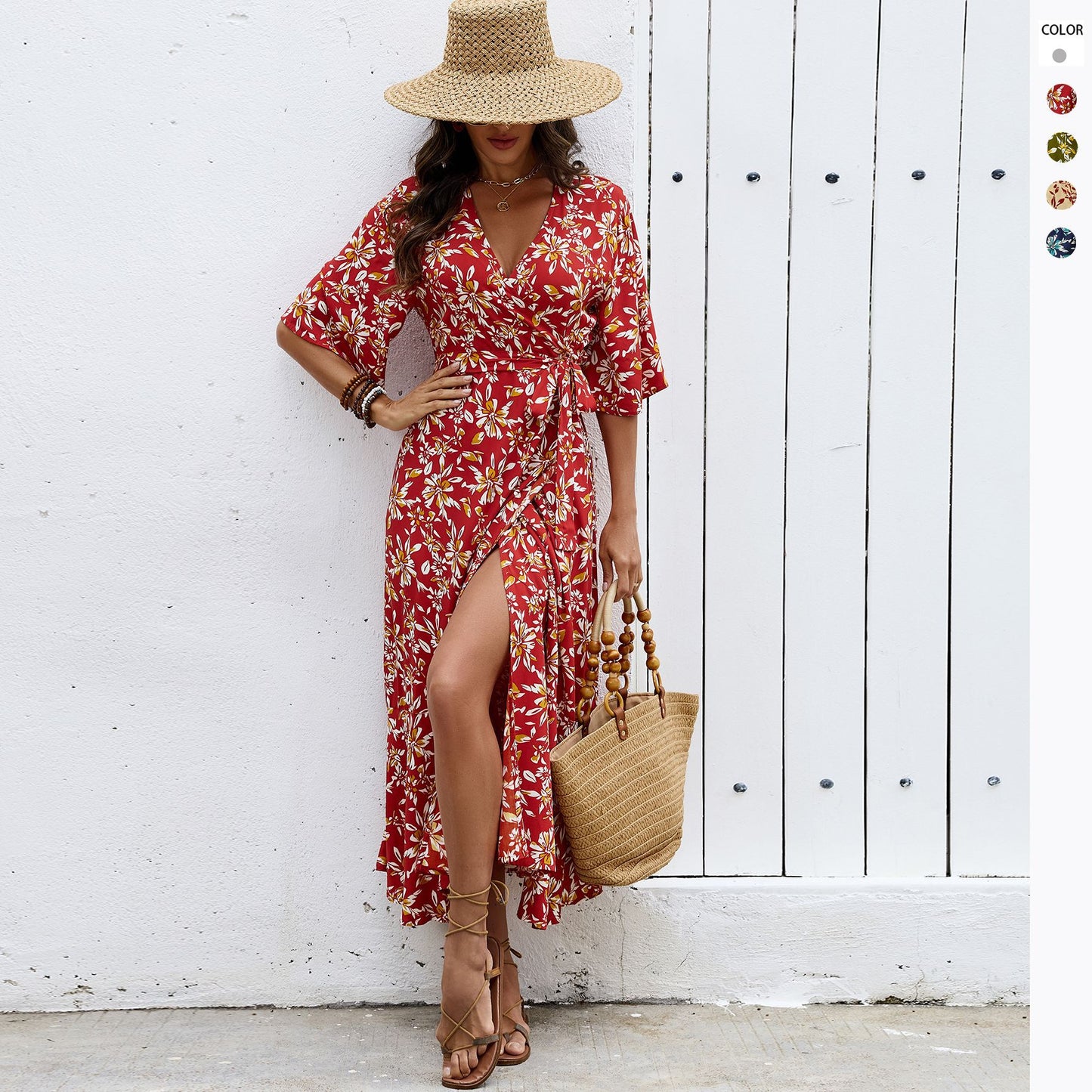 Vestito donna aderente con mezze maniche e spalline - Elegante e valorizzante