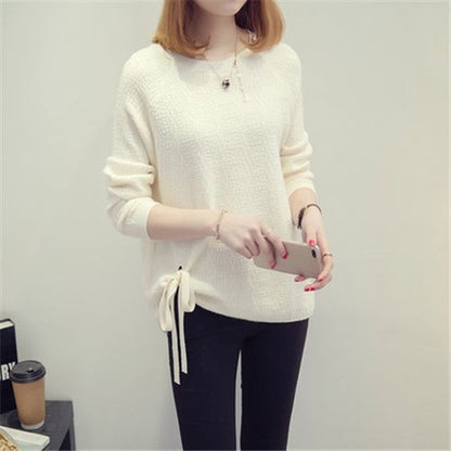 Women's oversized plus-size crew-neck sweater - Comfortable and versatile