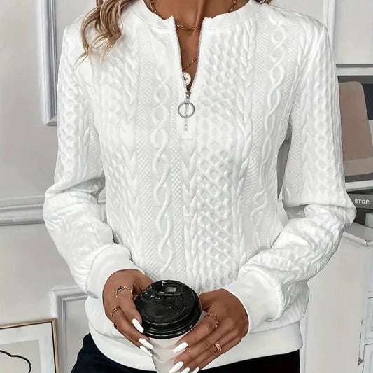 Pull en Maille Zippé pour Femme
