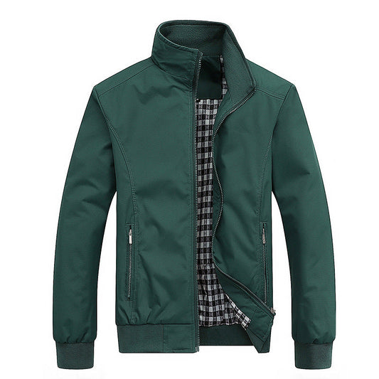 Veste Légère Homme à Col Montant – Style Décontracté et Élégant