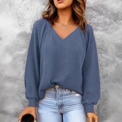 Women's loose-knit sweater - Casual and comfortable