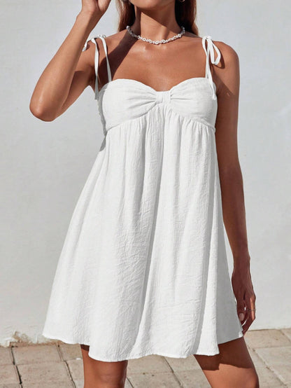Robe Mini Élégante Unie pour Femme – Coupe Ample Confortable et Stylée