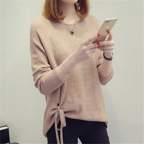 Women's oversized plus-size crew-neck sweater - Comfortable and versatile